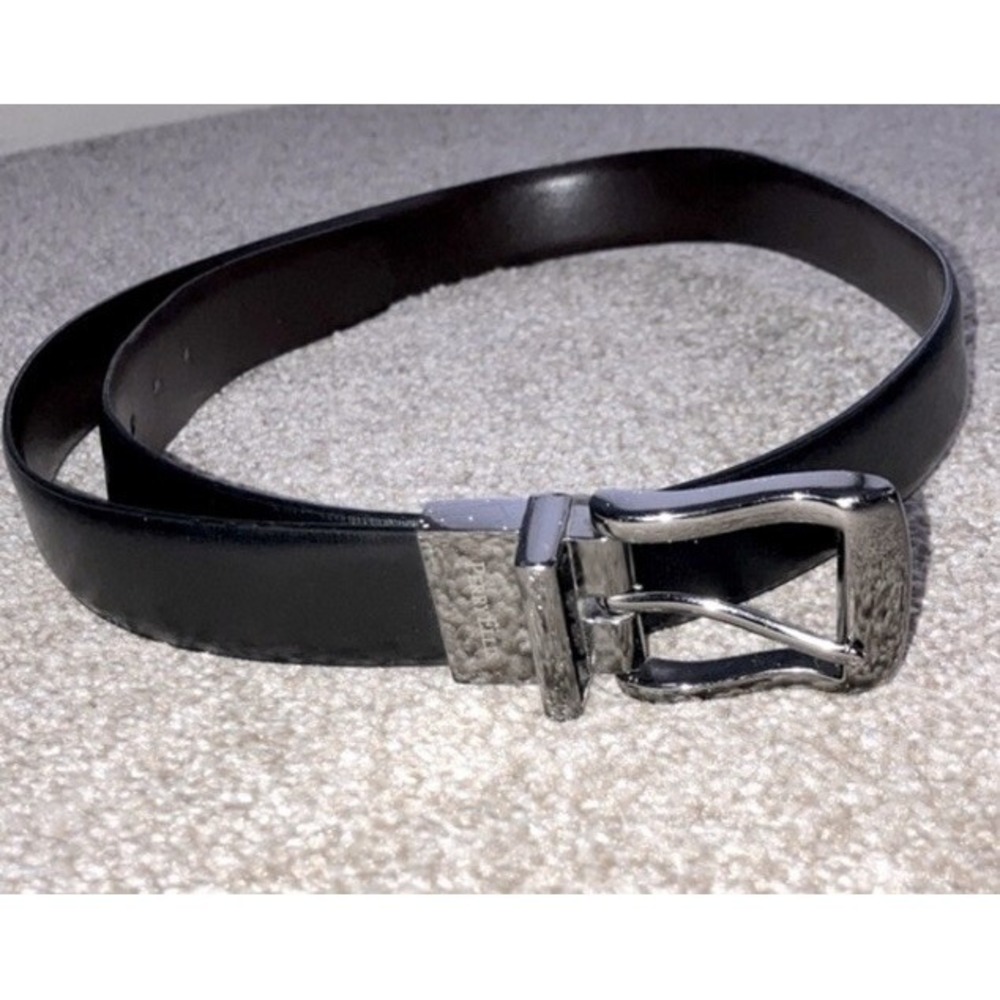 Perry Ellis‎ Men's Black/Brown Leather Belt Size 32/80